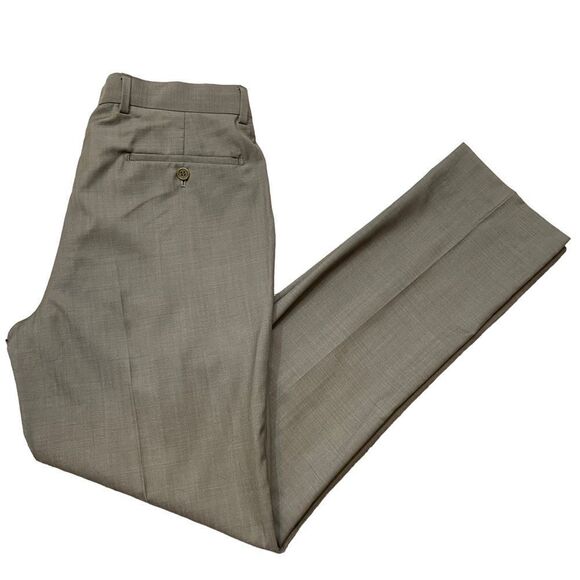 Brand New With Tags Azzaro Brand 100% Wool Super 120 Pants See Measurements - Picture 2 of 12